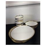 12pc ollieroo dinner plate bowl set