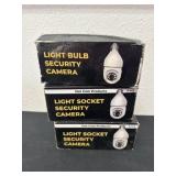 3 light bulb security camera