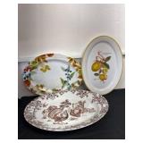 Three heavy duty, large platters