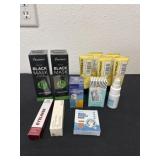 Group of masks, cream, eyeliner and more