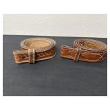Two 36ï¿½ belts