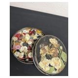 6ï¿½ tin of vintage buttons