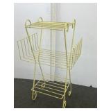 Vintage Yellow Magazine stand  28x17x11.5