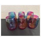 6 glass cups