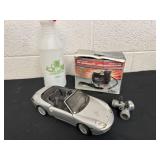 Air compressor and spray bottle and car and