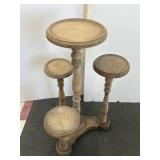 Antique or Vintage 4 Tier Wood Stand 32in
