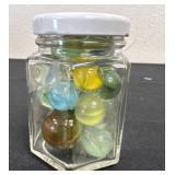 3ï¿½ bottle of vintage marbles 19 57ï¿½19 59