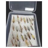 Box of hand tied flies