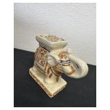 5ï¿½ vintage ceramic  pottery elephant plant stand