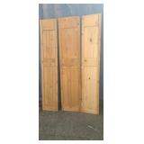 Three solid wood doors