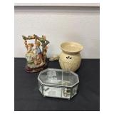 Wax warmer music trinket box with Monte Fiori
