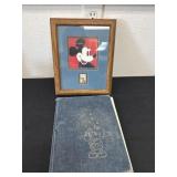 Framed to Mickey Mouse, Walt Disney stamp with