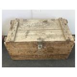 Vintage Hunter Wooden Box 16x29x16
