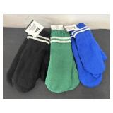 3 new adult mitten