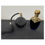 2 vintage perfume bottles