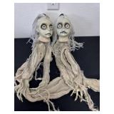 Ghostly twins Halloween decoration hanging length