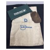 Vintage bank bags with coin purse