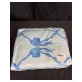 New 6X 9 foot blue bow rug