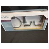 New three-piece bathroom accessory kit