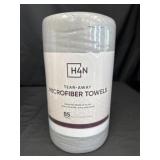 New 85 towels tear away microfiber grey