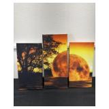 3pc canvas picture with lights