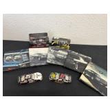 Five car coasters with four miniature NASCAR 1ï¿½64