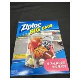 New Ziploc big bags, 4 XL big bags