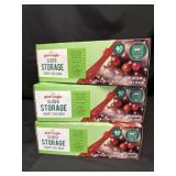 3 new boxes of slider storage quart size bags, 40
