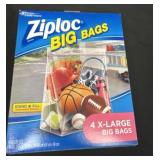 New Ziploc big bags, 4 XL big bags