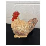10ï¿½ vintage ceramic rooster cookie jar