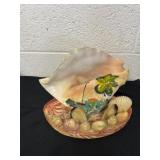 10ï¿½ vintage mid-century hand-painted conch shell