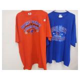 Two Boise State t-shirts with fiesta bowl and