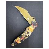 4ï¿½ yellow skull knife