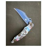3ï¿½ blue skull knife