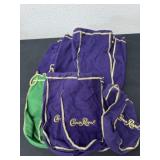 Group of crown royal bags