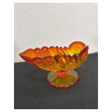 7ï¿½vintage L.G. Wright Glass Company Amberina