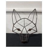 15ï¿½ metal brown geometric fox head