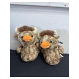 Two 9ï¿½Highland cow duck plush toy