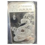 Year of the snake.999 silver 2013