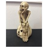 Skeleton on a pumpkin Halloween decor works 12ï¿½