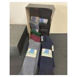 Box menï¿½s dress socks various colors, 10 - 13