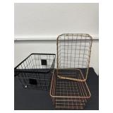 3 wire baskets