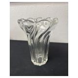 8ï¿½ glass Mikasa Peppermint Twist Vase