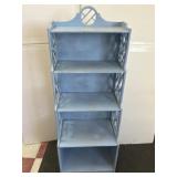 51inx18x9 blue vintage decorative shelf