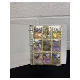 Binder with pokemon cards 2 pages.