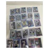 Group of Chargers and Ravens NFL Sleeved Cards