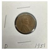 1951-D Lincoln Wheat Cent
