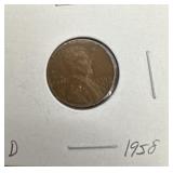 1958-D Lincoln Wheat Cent
