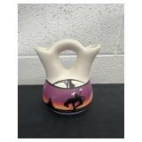5.5ï¿½hand-painted Cedar Mesa Pottery Navajo