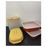 Group of Tupperware containers